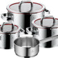 WMF Function 4-Delige Pannenset | Inductiegeschikt | TransTherm-bodem | Vaatwasserbestendig