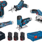 Bosch Professional 12V 5-Delige Accu Gereedschap Combiset met 3 Accu's