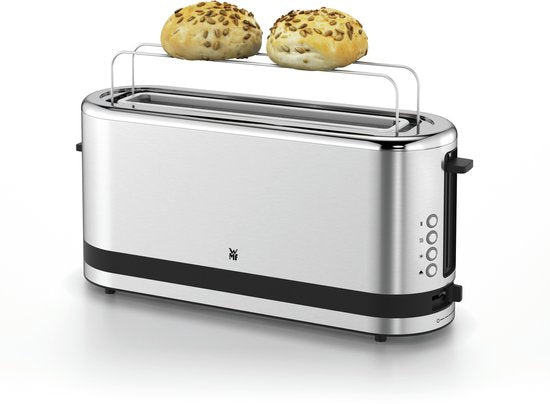WMF KITCHENminis XXL Broodrooster RVS - Compacte Toaster met Ontdooifunctie