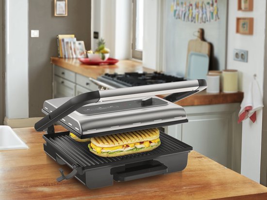 Tefal GC242D Inicio Grill Adjust Contactgrill RVS 2000 W