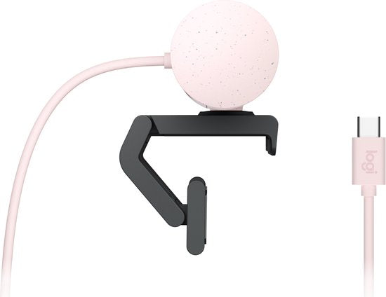 Logitech Brio 500 Full HD Webcam Roze 1080p/30fps Automatische Correctie