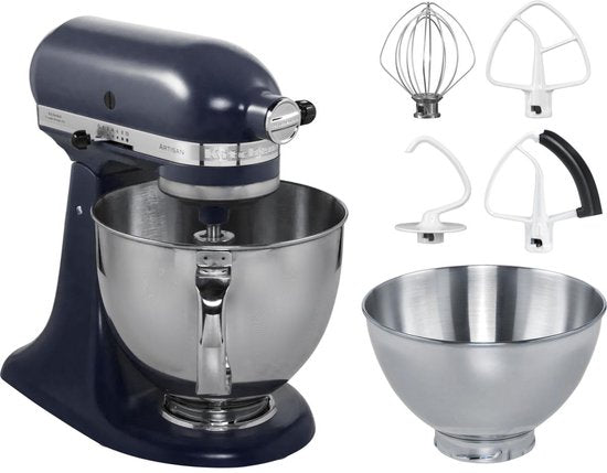 KitchenAid 5KSM175PSEIB Artisan Keukenmixer 300W 4,8L