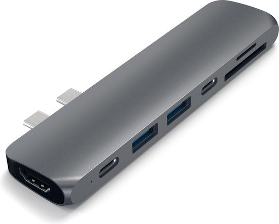 Satechi Type-C PRO Hub - 4K HDMI - Spacegrijs - Multifunctionele Adapter voor MacBook