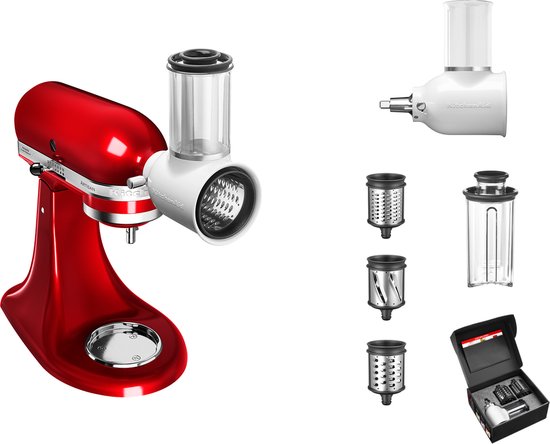 KitchenAid 5KSMVSA Voedselvermaler Groentesnijder En Rasp