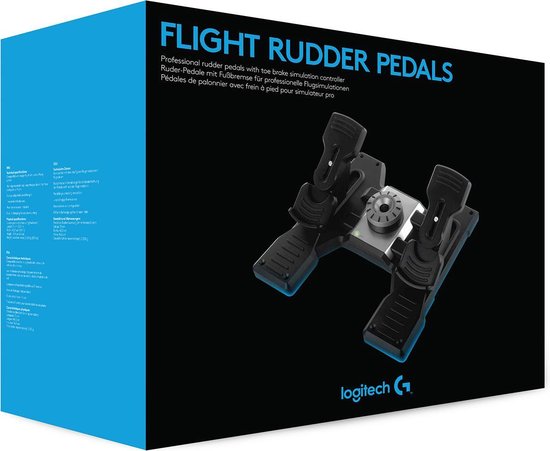 Logitech G Saitek Pro Flight Rudder Pedals PC Zwart