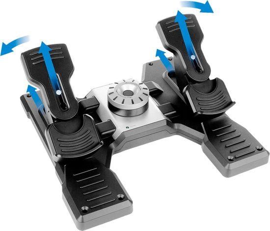 Logitech G Saitek Pro Flight Rudder Pedals PC Zwart