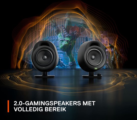 SteelSeries Arena 3 Gaming Speakers Zwart