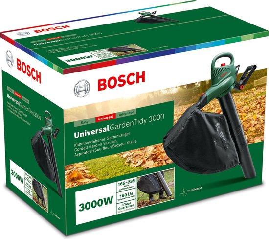 Bosch UniversalGardenTidy 3000 Bladblazer 3000W