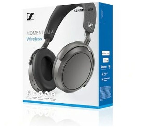 Sennheiser MOMENTUM 4 Wireless Grafiet: Ultieme Over-Ear Koptelefoon met ANC