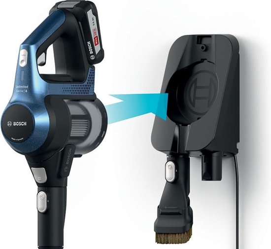 Bosch Unlimited 6 BBS611PCK Draadloze Steelstofzuiger Blauw