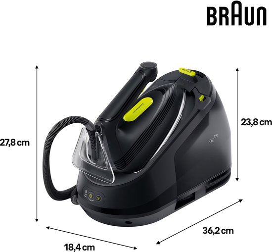 Braun CareStyle 3 IS3257BK Stoomgenerator 7.5 Bar 2200W Zwart
