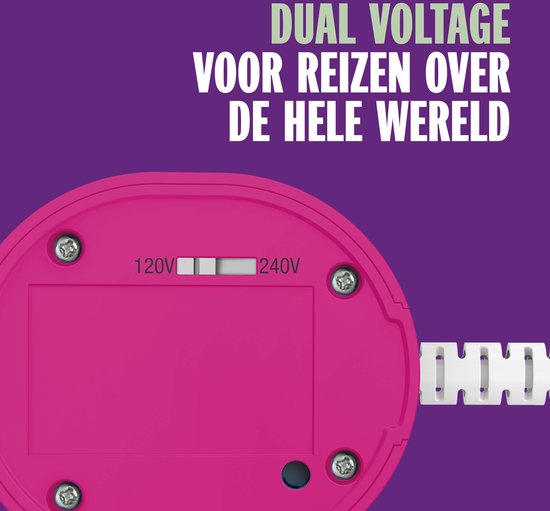 Conair Extreme Steam Roze Handstomer: Snel, Krachtig, Compact voor Reis & Thuis