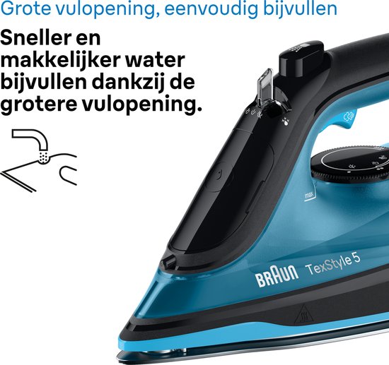 Braun TexStyle 5 SI5256BL Stoomstrijkijzer 2600W