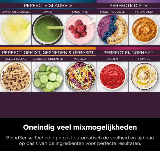 Ninja Detect 3-in-1 Foodprocessor Blender Smoothie Maker 1200W