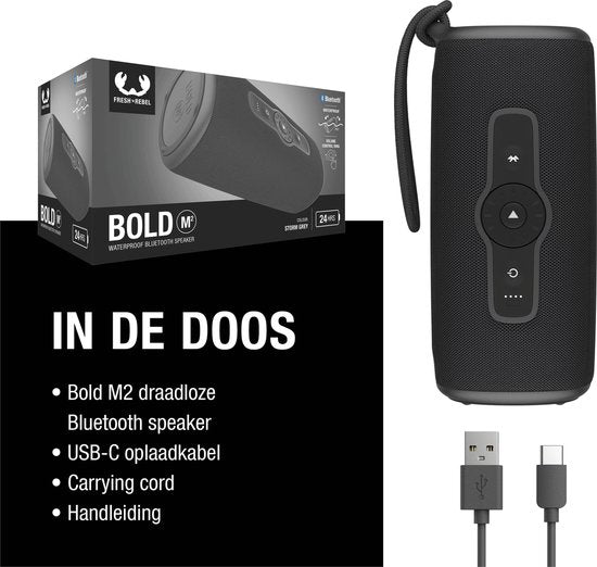 Fresh 'n Rebel Bold M2 Draadloze Bluetooth Speaker