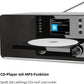Technisat Digitradio 370 CD BT Zwart: DAB+, FM, CD, Bluetooth, USB Stereo Radio