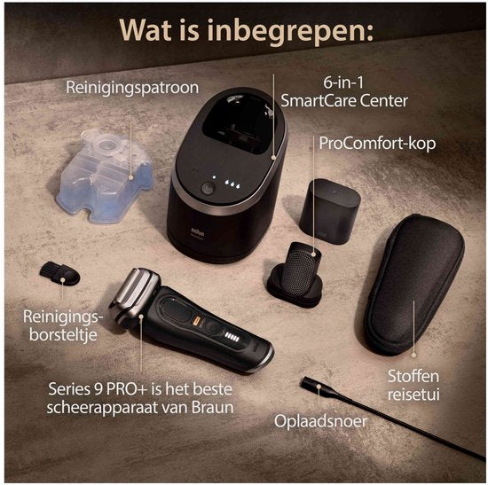 Braun Series 9 Pro+ Elektrisch Scheerapparaat 9590cc Zwart