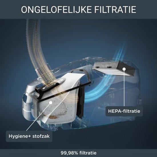 Rowenta G-FORCE Silence RO6136 Stofzuiger met Zak Zwart