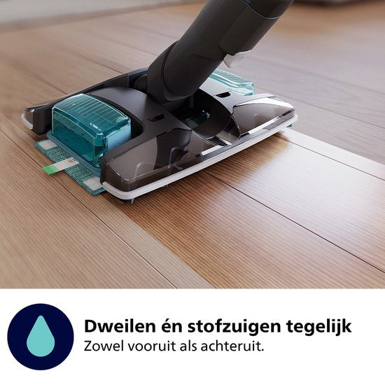 Philips 8000 Series Steelstofzuiger met Dweilfunctie XC8055/01 Draadloos Deep Petrol