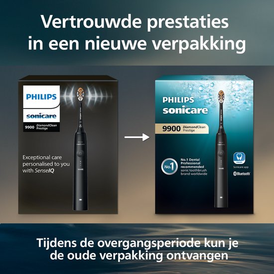 Philips Sonicare 5500 Elektrische Tandenborstel - Wittere Tanden, 2 Poetsstanden, Druksensor