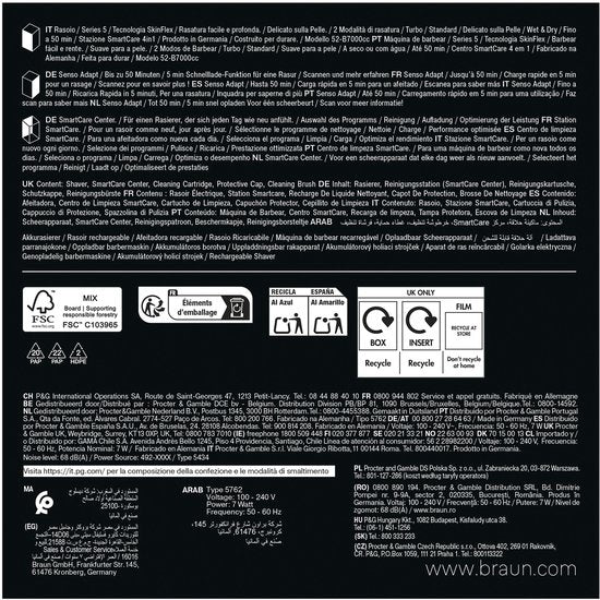 Braun Series 5 Elektrisch Scheerapparaat 52-B7000cc