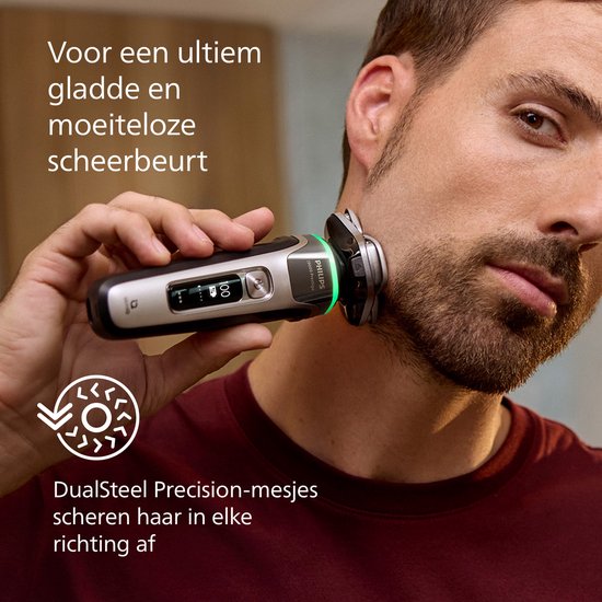 Philips i9000 Prestige Elektrisch Scheerapparaat Mannen: Ultraglad Zilver, Nat & Droog