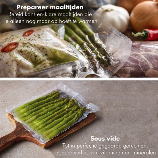 Solis Vac Quick 576 Volautomatische Vacumeermachine met Slangaansluiting Wit voor Voedsel