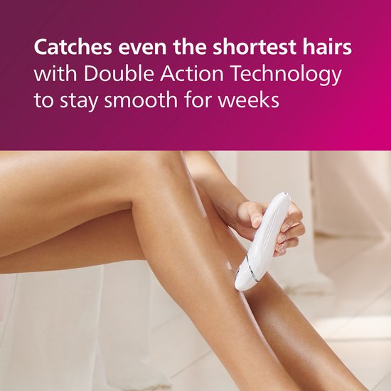 Philips Series 8000 Nat & Droog Epilator BRE715/00 Vrouwen - Zachte, Grondige Ontharing