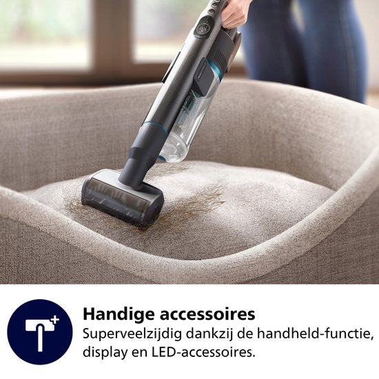 Philips 8000 Series Steelstofzuiger met Dweilfunctie XC8055/01 Draadloos Deep Petrol