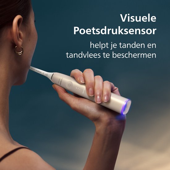 Philips Sonicare DiamondClean Prestige 9900 HX9992/44 Elektrische Tandenborstel Champagne SenseIQ AI