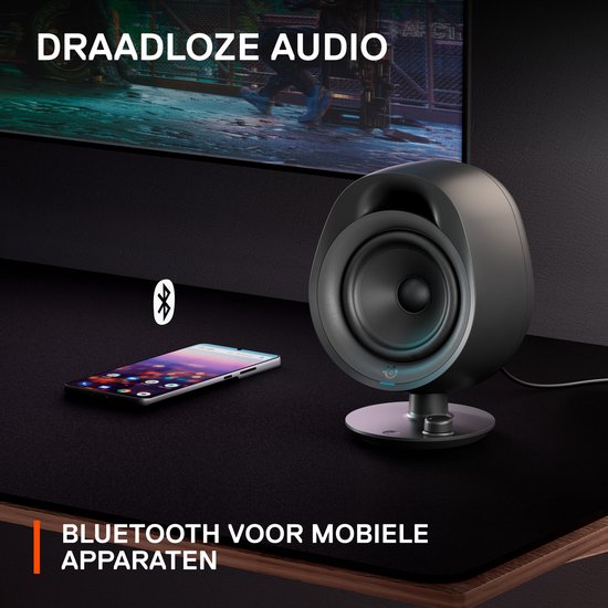 SteelSeries Arena 3 Gaming Speakers Zwart