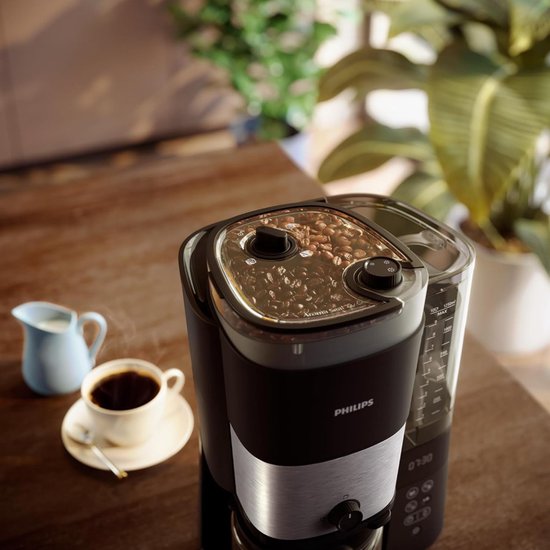 Philips All-in-1 Brew Filter Koffiezetapparaat HD7900/50 met Molen Zwart