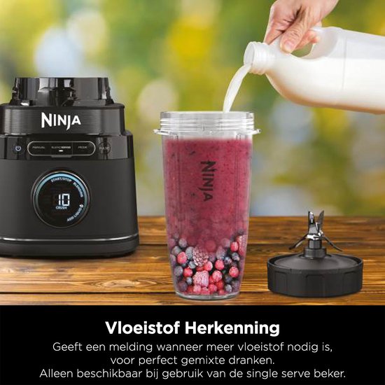 Ninja Detect 2-in-1 Blender Smoothie Maker | BlendSense Technologie | 1200W IJscrusher | TB301EU