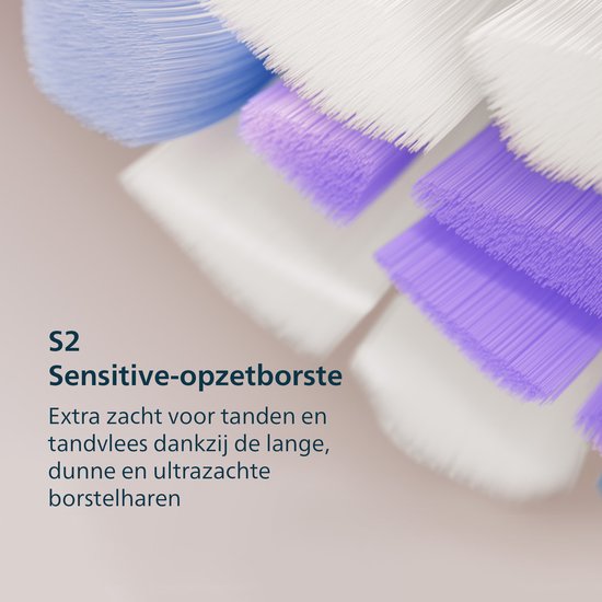 Philips Sonicare 6100 Series Elektrische Tandenborstel Gevoelige Tanden Lichtblauw