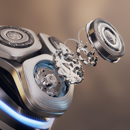 Philips i9000 Prestige Elektrisch Scheerapparaat Mannen: Ultraglad Zilver, Nat & Droog