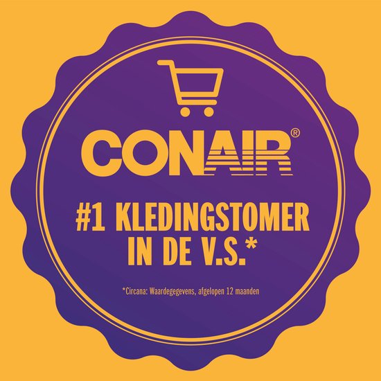 Conair Turbo ExtremeSteam 2-in-1 Handstomer & Strijkijzer: Snel, Krachtig, Compact