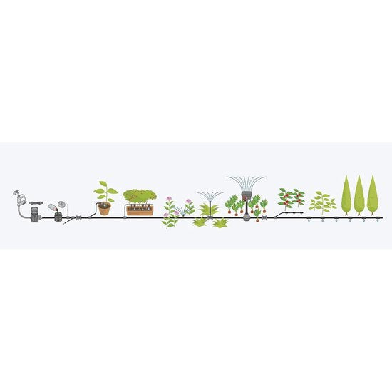 GARDENA Micro-Drip-System Startset Druppelsysteem Bloembed en Moestuin 25 Meter