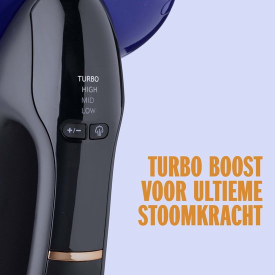 Conair Turbo ExtremeSteam 2-in-1 Handstomer & Strijkijzer: Snel, Krachtig, Compact