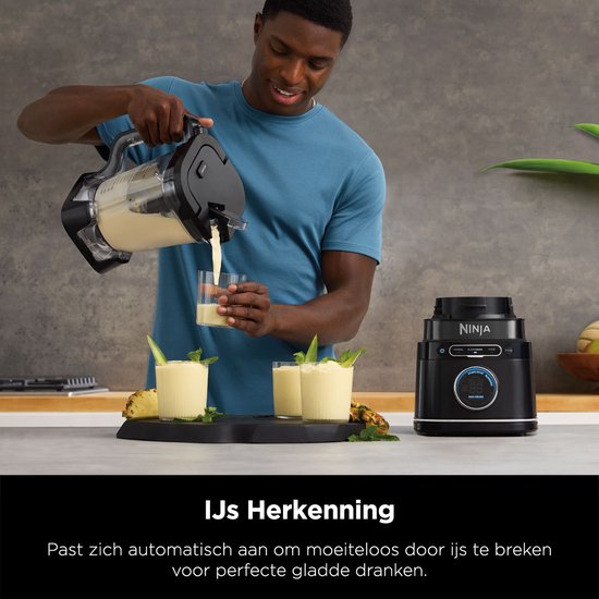 Ninja Detect 2-in-1 Blender Smoothie Maker | BlendSense Technologie | 1200W IJscrusher | TB301EU