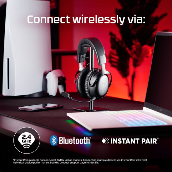 HyperX Cloud III S Draadloze Gaming Headset Zwart