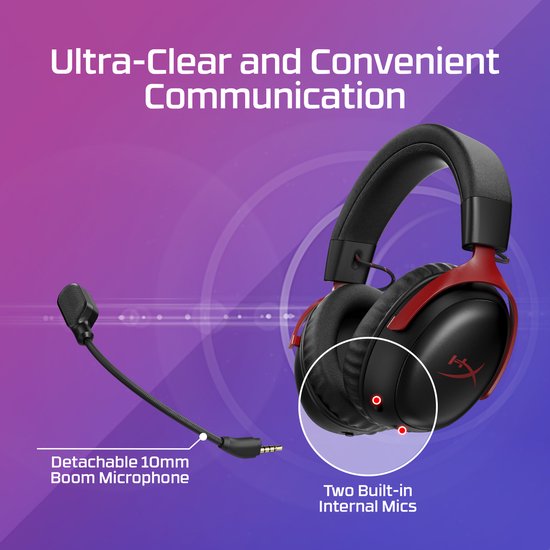 HyperX Cloud III S Draadloze Gaming Headset Zwart