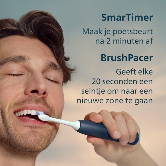 Philips Sonicare 6100 Series Elektrische Tandenborstel Gevoelige Tanden Lichtblauw