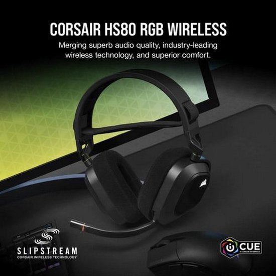 Corsair HS80 Draadloze RGB Gaming Headset