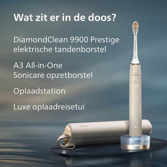 Philips Sonicare DiamondClean Prestige 9900: Slimme Elektrische Tandenborstel met SenseIQ AI | HX9992/11