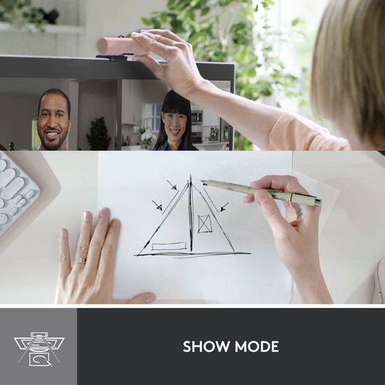 Logitech Brio 500 Full HD Webcam Roze 1080p/30fps Automatische Correctie