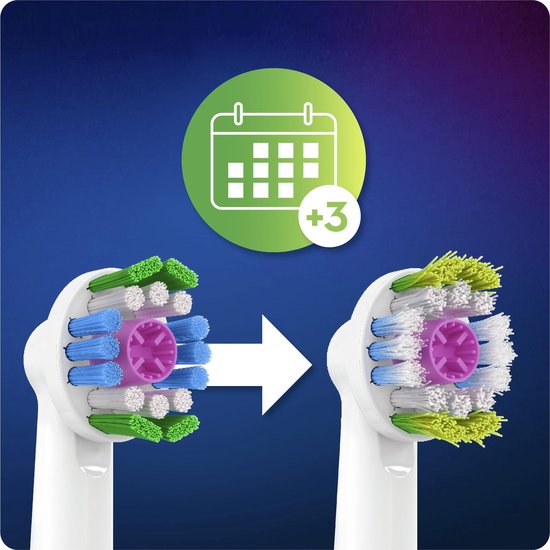 Oral-B 3D White Opzetborstels 8 Stuks