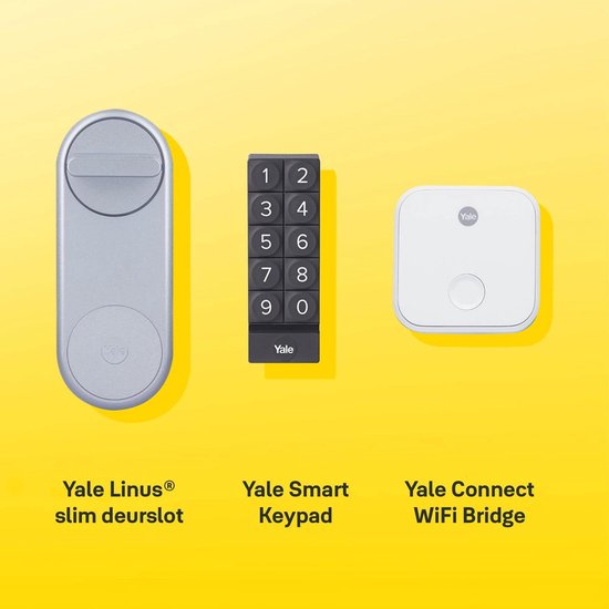 Yale Linus Slim Deurslot: Veilige Sleutelloze Toegang, App Bediening, Eenvoudig Geïnstalleerd