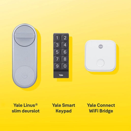 Yale Linus Slim Deurslot: Veilige Sleutelloze Toegang, App Bediening, Eenvoudig Geïnstalleerd