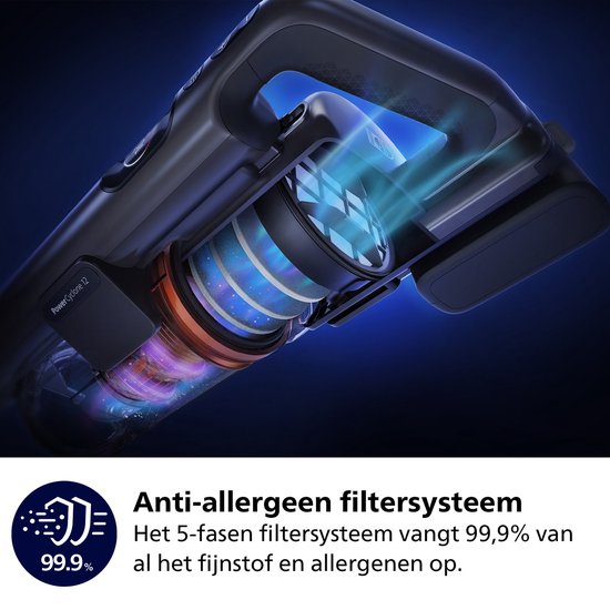 Philips 8000 Series Steelstofzuiger met Dweilfunctie XC8055/01 Draadloos Deep Petrol