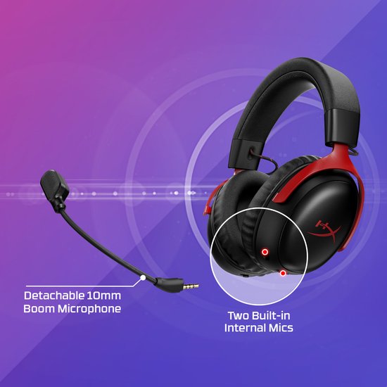 HyperX Cloud III S Draadloze Gaming Headset Zwart